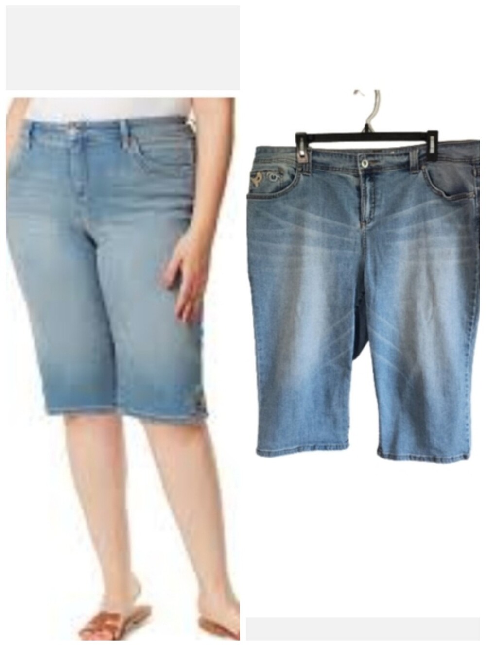 INC International Concepts women's plus size jean capris pants plus size 16